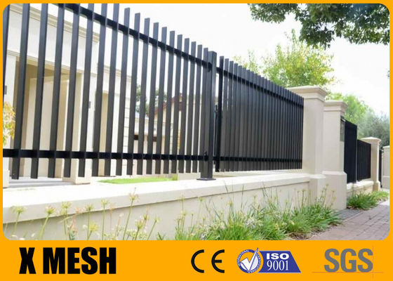 সামরিক বেস 3 রেলের জন্য W 96'' H 72'' আলংকারিক ধাতব বেড়া