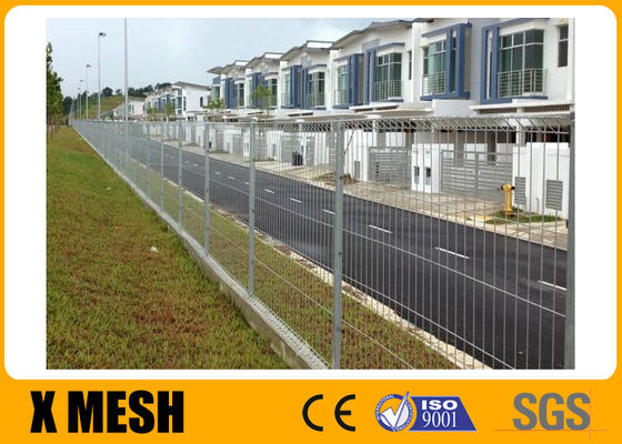 PVC প্রলিপ্ত বা গ্যালভানাইজড রোলটপ ওয়েল্ড BRC ফেন্সিং মেশ প্যানেল 2.4 মি উঁচু